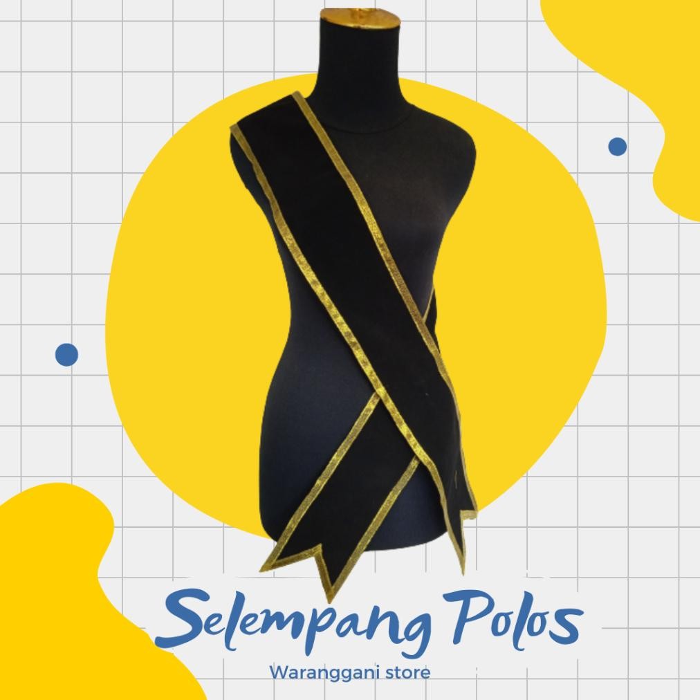 SELEMPANG WISUDA POLOS | SELEMPANG TANPA NAMA | SLEMPANG WISUDA | SELEMPANG BLUDRU