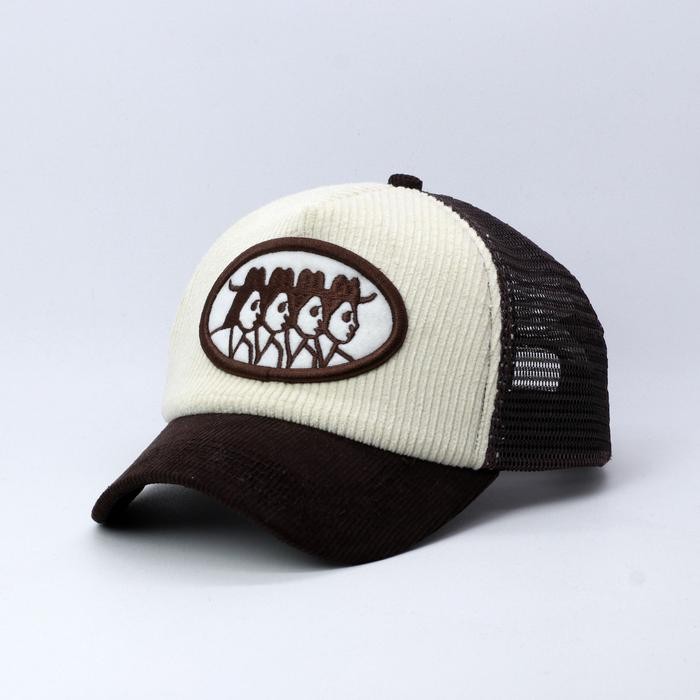 SALE TERMURAH CROPSS TOPI TRUCKER TOPI JARING LIDAH PENDEK TOPI CORDUROY BORDIR FOUR FACE PINK