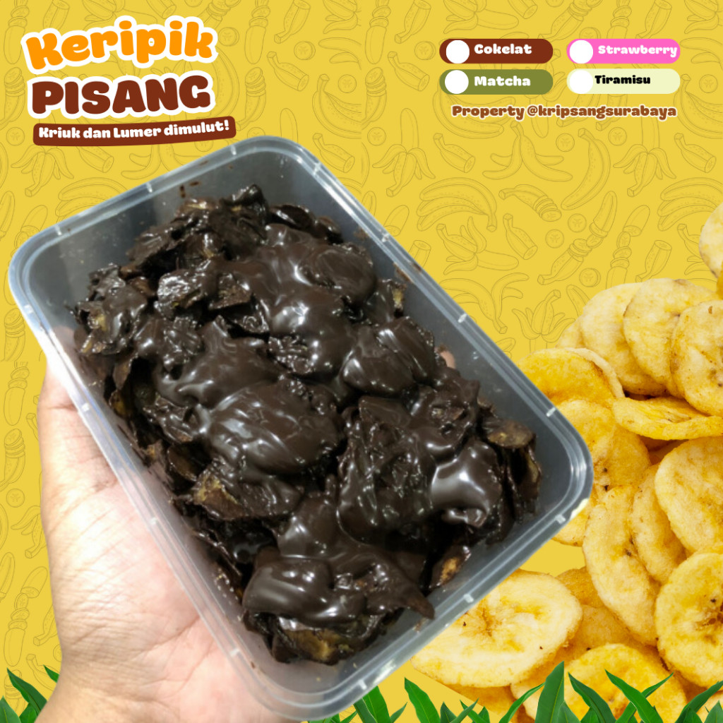 

NEW! KERIPIK PISANG COKLAT LUMER PREMIUM 4 VARIAN RASA