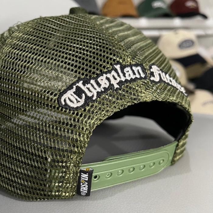 SALE TERMURAH TOPI JARING CORDUROY TRUCKER HAT BROKEN WHITE ARMY THISPLAN READYY
