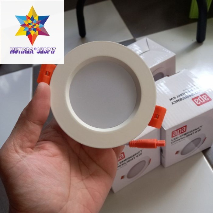 LED Emergency Downlight 6 Watt Putih Lampu Darurat Plafon
