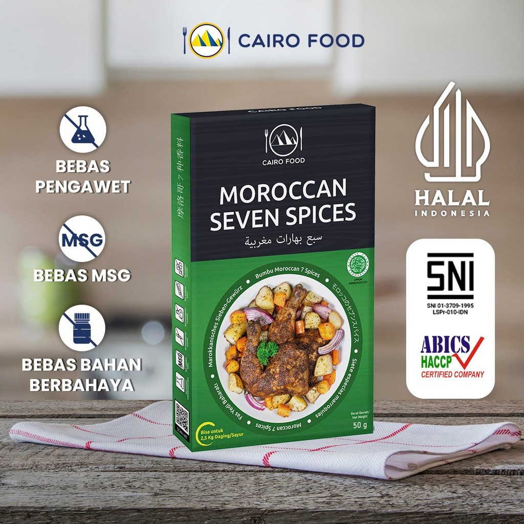 

Bumbu Moroccan 7 Spices Non MSG - Cairo Food