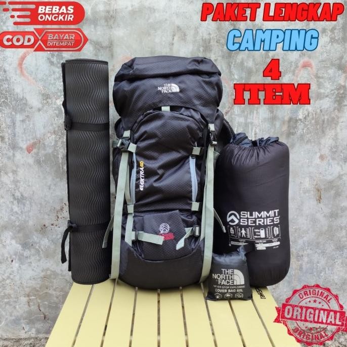 PAKET LENGKAP CAMPING TAS CARRIER RANSEL GUNUNG 60 LITER TERMURAH