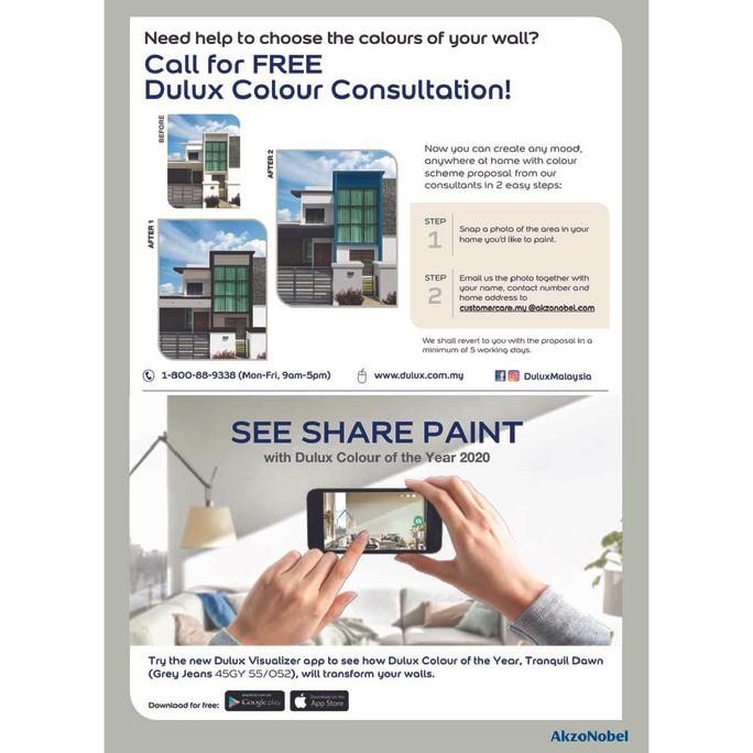 Cat Plafon / Tembok / Gypsum Dulux Pentalite Ceiling Putih 25 Kg Pail