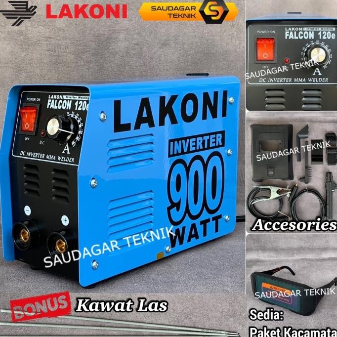 Mesin Las Lakoni Falcon 120E 900 watt 120A Inverter Trafo Las Lakoni Falcon 120 E 120 A