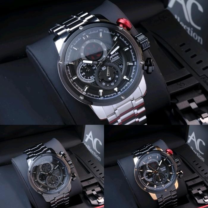TERMURAH [New] Box Set Jam Tangan Pria Alexandre Christie Analog 6239 AC6239 AC 6239 [Original]
