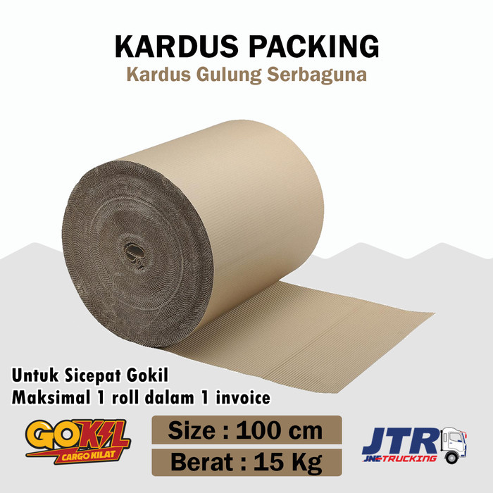 

Single Face Roll Kardus Pembungkus Corrugated Roll 100 Cm