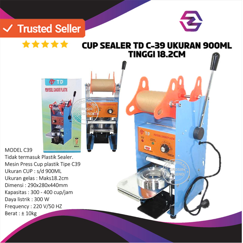 Cup Sealer TD / Yamakawa C-39 Ukuran Cup 900 ml Tinggi 18.2cm