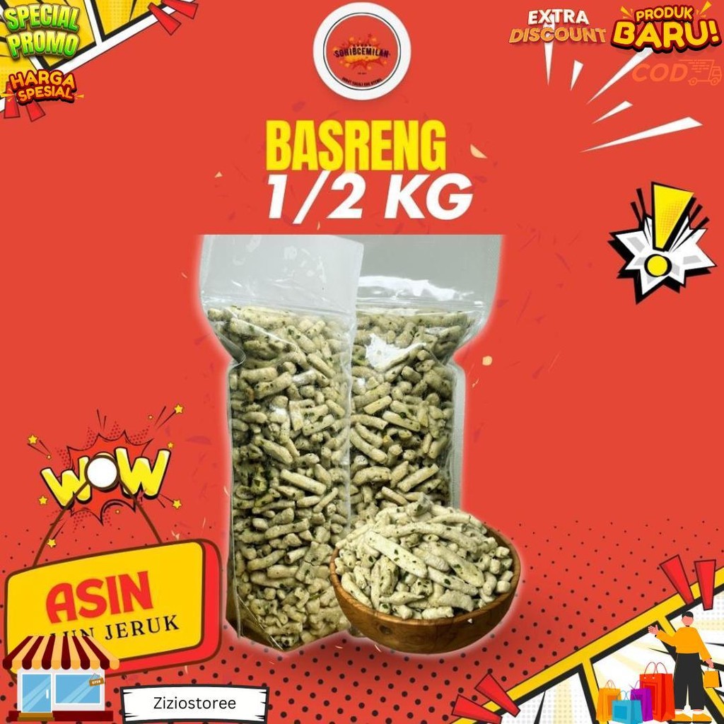 

Basreng Pedas Daun Jeruk 1/2Kg D Cod