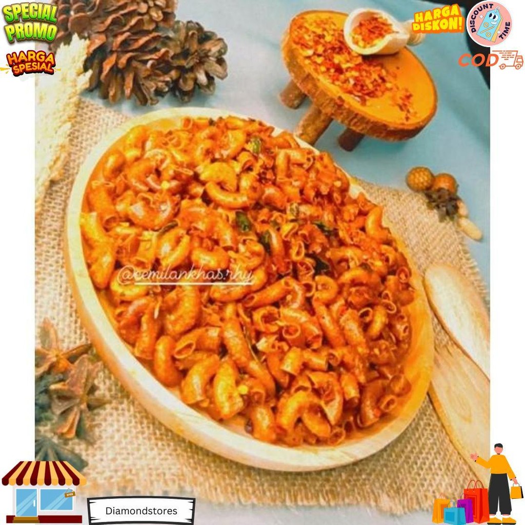 

Cod Makaroni Bantet 500Gr / Kencur Extra Daun Jeruk / Snack / Cemilan Pedas / Snack Kiloan D Promo 10.10