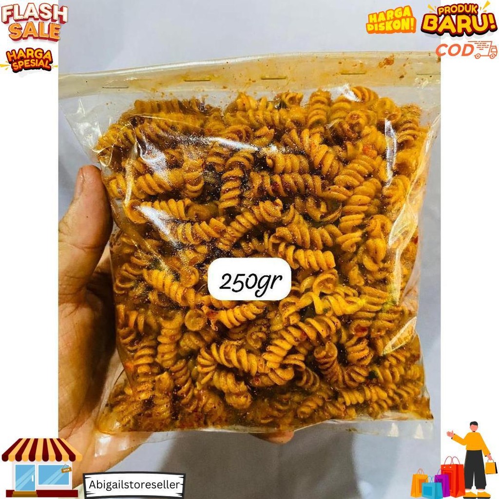 

Sebring Makaroni Spiral/Kriwil/Ulir Pedas Daun Jeruk Bumbu Melimpah/Sebring Makaroni Spiral/Kriwil Original Daun Jeruk Kemasan 500Gr 250Gr 100Gr D Sale