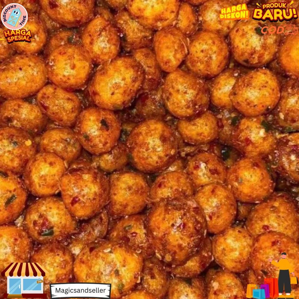 

1Kg Cimol Kering Pedas Daun Jeruk Termurah/Terlaris Bisa Cod D Termurah