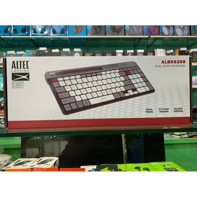 Terlaris Keyboard Dual Mode Altec Lansing Wireless/Bluetooth ALBK6268 SALE