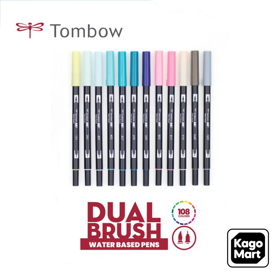 

Tombow Dual Brush Pen Art Marker Water Based Spidol Warna