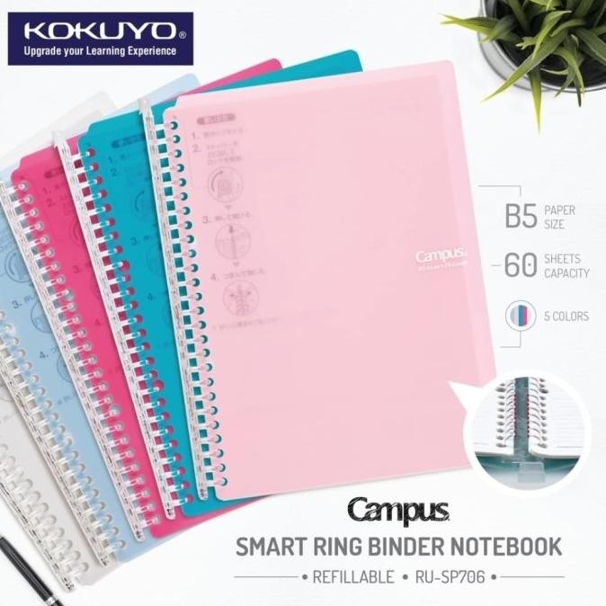 

PROMO / Kokuyo Smart Ring Binder muat 100 lembar L-SP706 Non COD