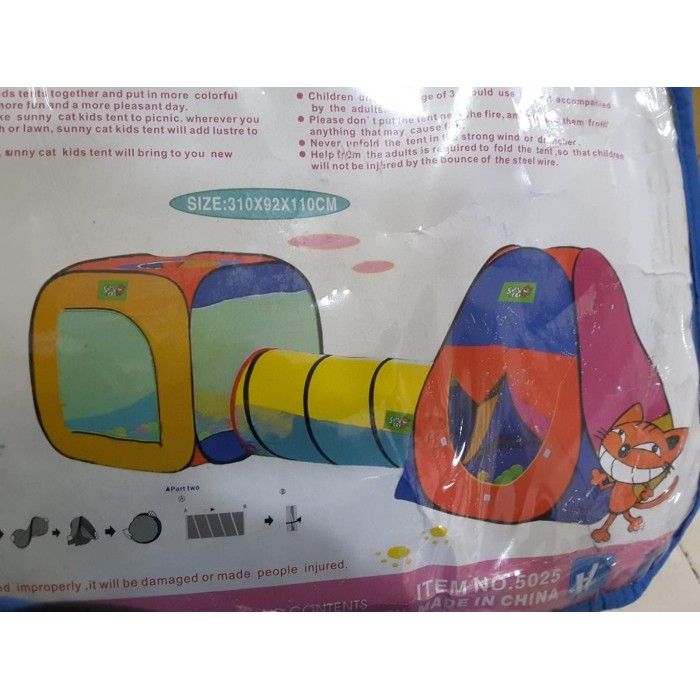 Produk Unggulan] [PRELOVED] Tenda Terowongan 310 Cm Pop Up Anak