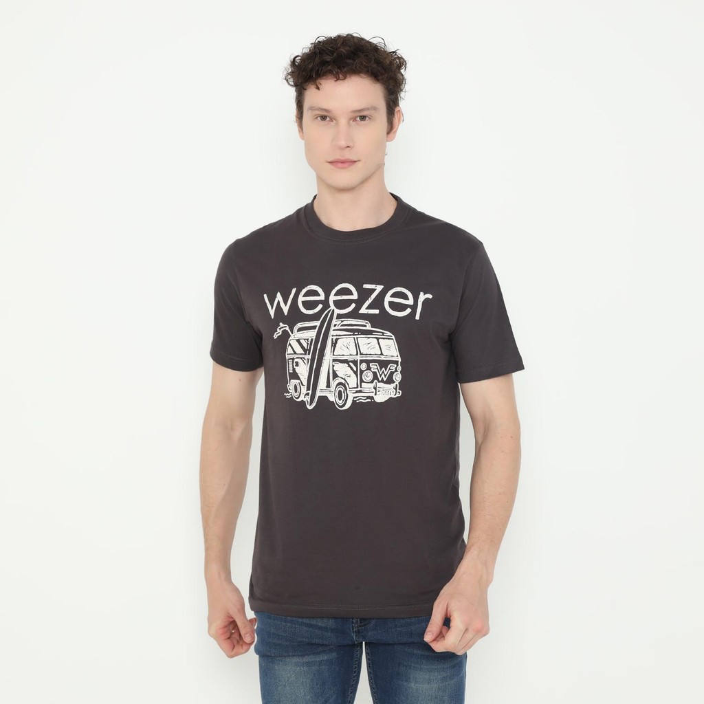 Kaos Pria Band Weezer Combi Vintage Trafficroom