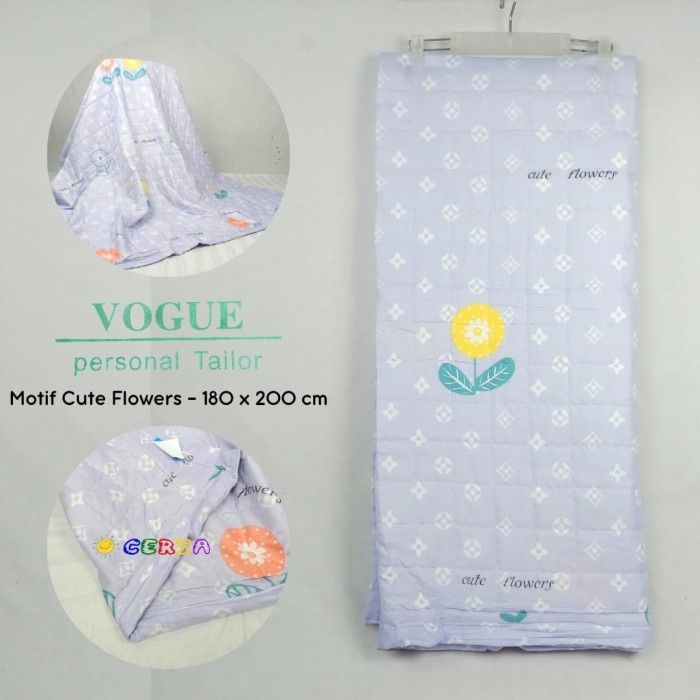 Selimut Katun Traveling Dewasa Vogue 180X200Cm Beautyfox