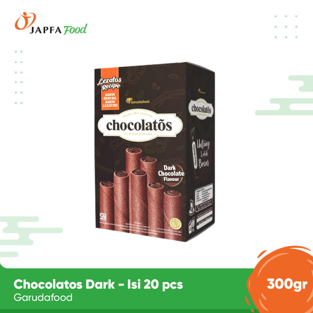 

Gery Chocolatos Dark Chocolate Wafer Roll Coklat - 1 box (isi 20pcs)