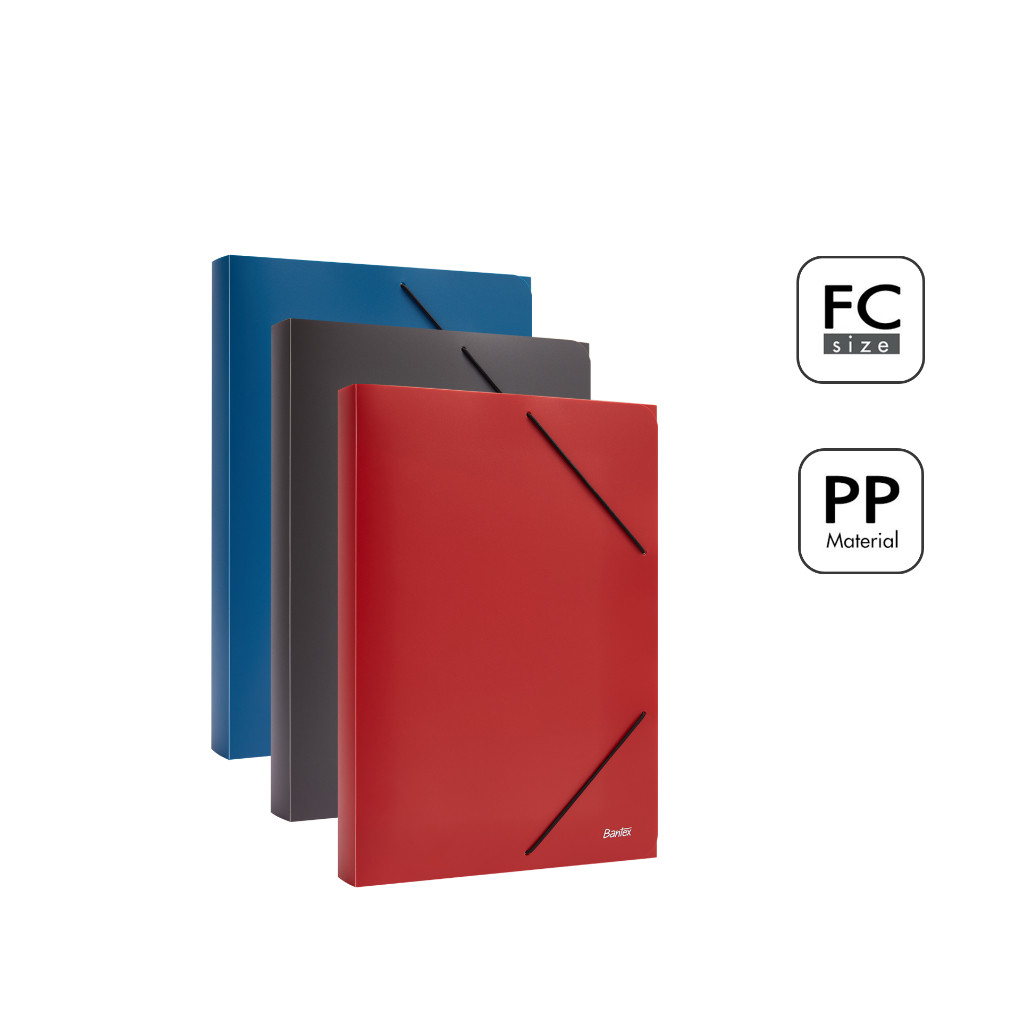 

[Pelangi Stationery] Bantex Carry File Box Folio Organizer PP / Penyimpanan 300 Kertas Warna Klasik BF5103