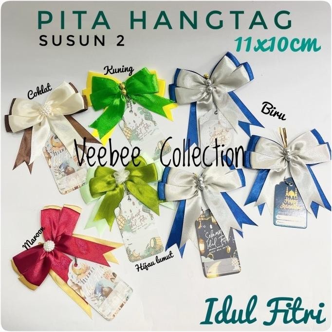 

Buruan beli] Pita Hias Lebaran Hangtag / PIta Kain Idul fitri/ PIta Hias hampers