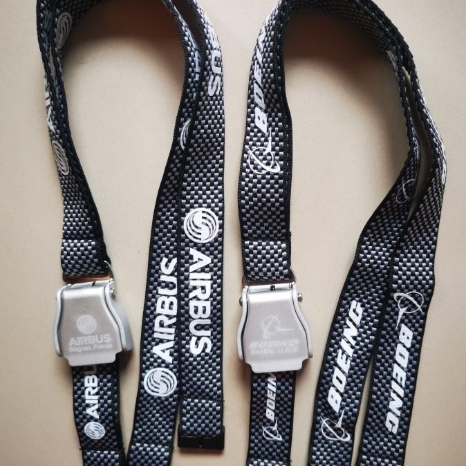 

PROMO / Lanyard Airbus Rajutan Original Dengan SeatBelt Non COD