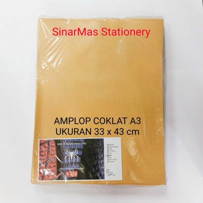 

Amplop Coklat Polos A3 / Amplop Coklat Surat Besar A3 Termurah