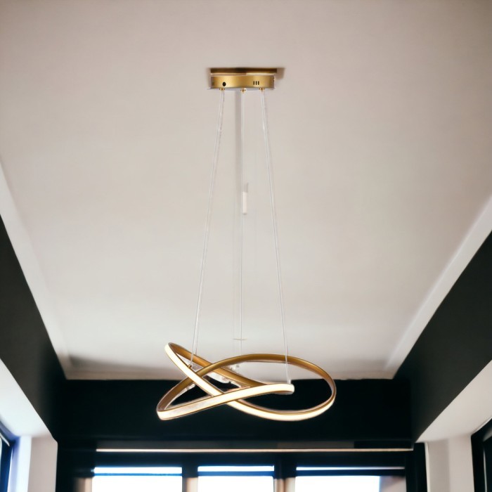 Informa Lampu Gantung Hias Led Round - Gold