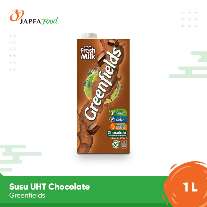 

Greenfields Susu UHT Chocolate / Cokelat 950ml - 100% Fresh Milk dari Greenfields Farm