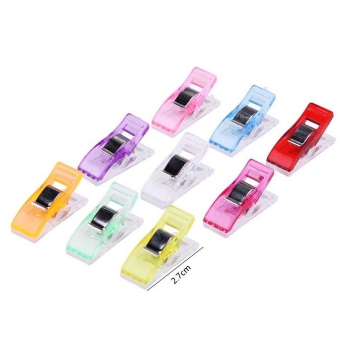 @=@=@=@=] PENJEPIT KAIN PLASTIK WARNA KECIL / PENJEPIT JAHITAN WONDER CLIP PENJEPIT KAIN JAHITAN