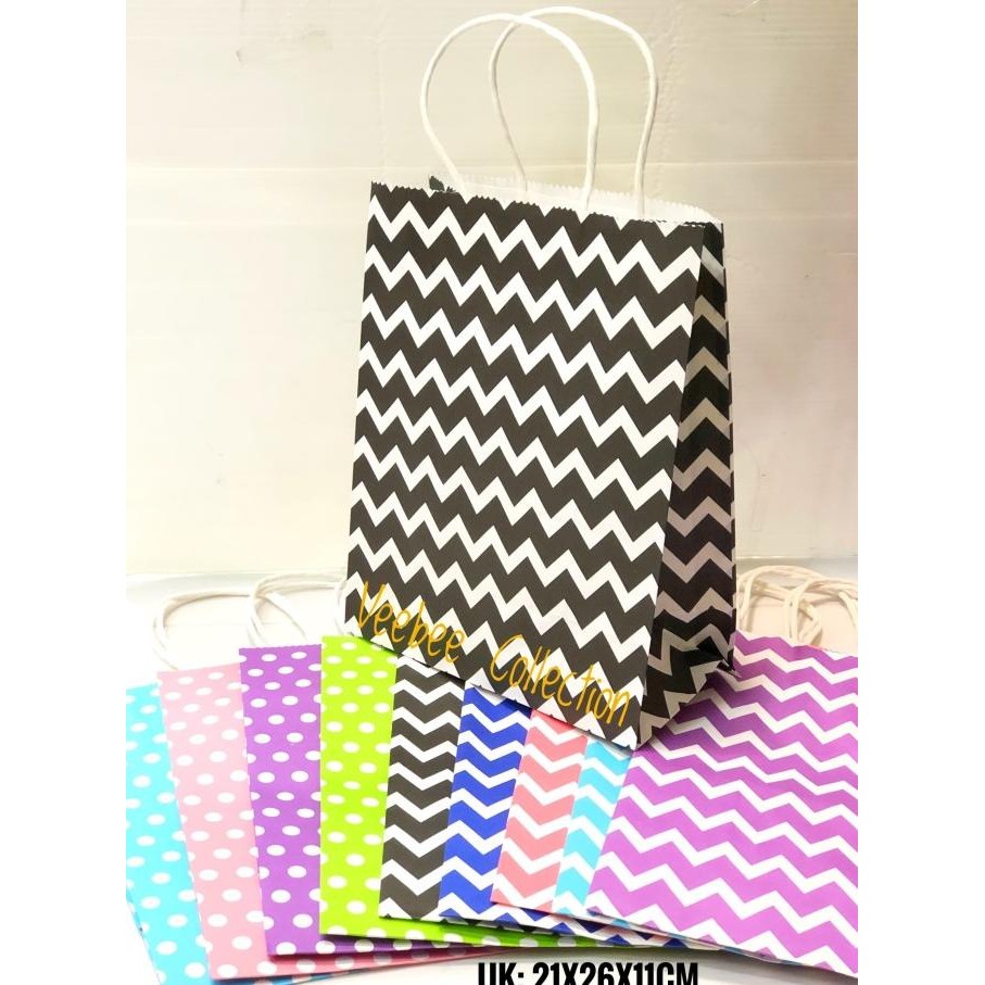 Ready stock] Paper Bag Besar/ Paperbag Fancy/ Tas Kertas / Sovenir Ultah/ Tas Ultah