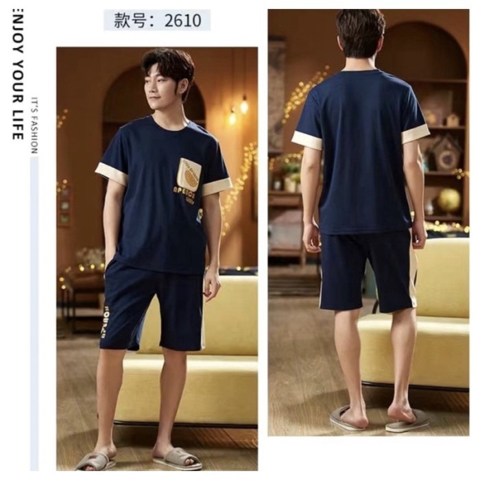 TERLARIS PIYAMA COWOK ANAK REMAJA ABG TANGGUNG KAOS KATUN SETELAN CELANA PENDEK MOTIF POLOS MAROON