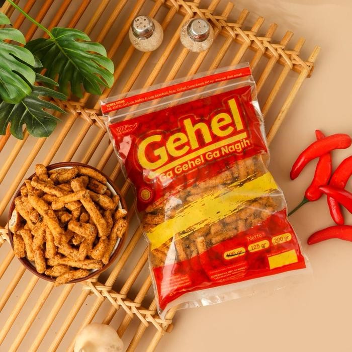 

EKSLUSIF BASRENG GEHEL 200gr - Makanan Ringan, Cemilan Goreng Food Pedas Snack Keripik jadul