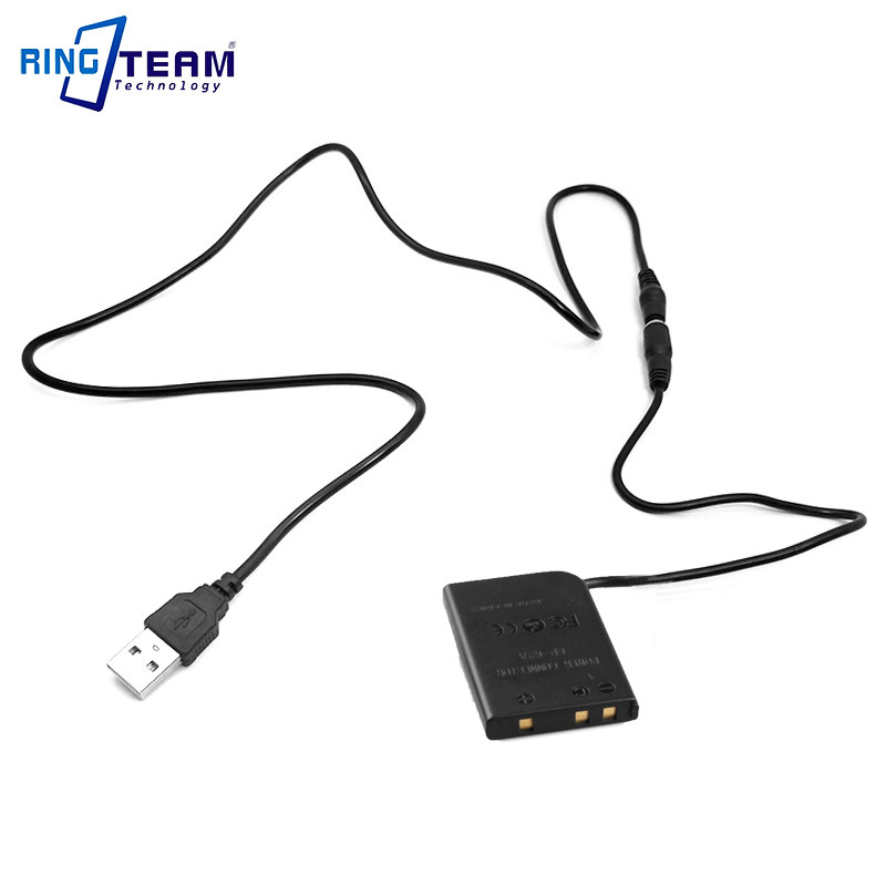 ADS EN-EL5 EP-62A EH-62A Dummy Battery Coupler with USB Cable for Nikon Cameras Coolpix P6000 P80 P9