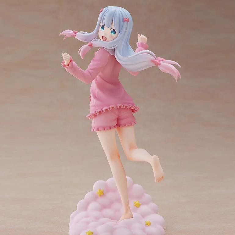 Japanese Kawaii Anime Figure Lzumi Sagiri 21cm Pink Pajamas Action Figure  PVC Collection Model Doll