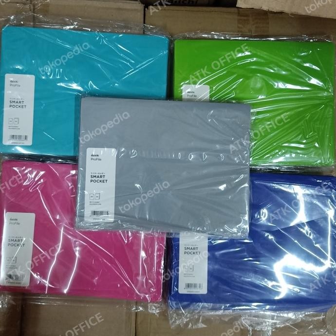 

PROMO / Smart Pocket Daiichi a5 Sepak (12Pcs) Model Rekat / Map plastik A5 Non COD