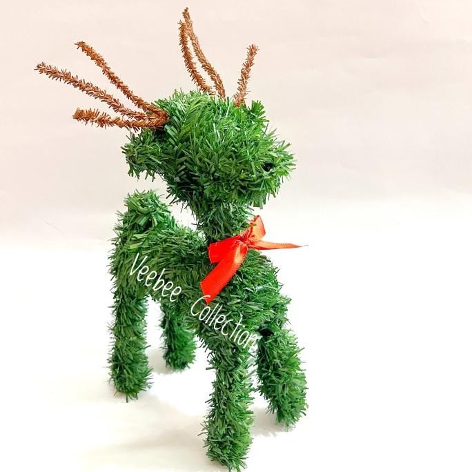] Hiasan Rusa PVC natal/ hiasan pohon natal rusa/ patung rusa natal pvc