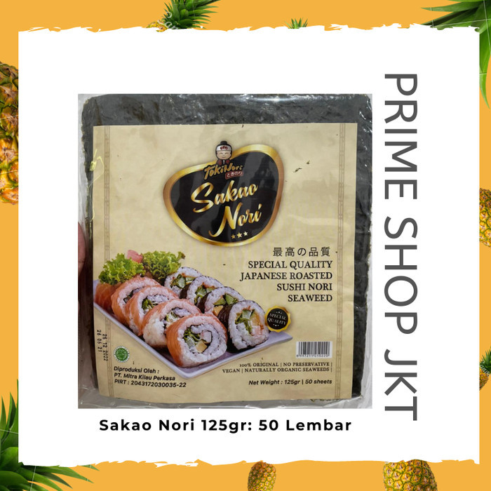 

SAKAO NORI SUSHI NORI SEAWEED 125GR KIMBAP ROASTED SEAWEED