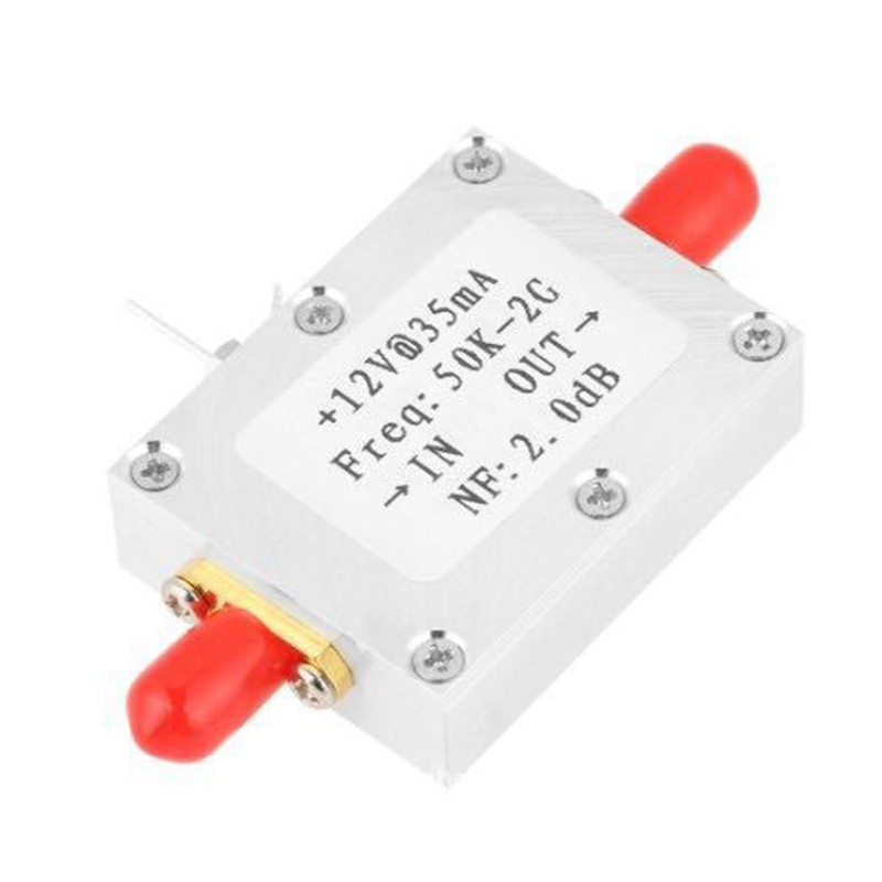 PUJASERRAZ Retail RF Amplifier Signal Receiver 50K-2GHZ Low Noise Amplifier RF Amplifier Broadband L