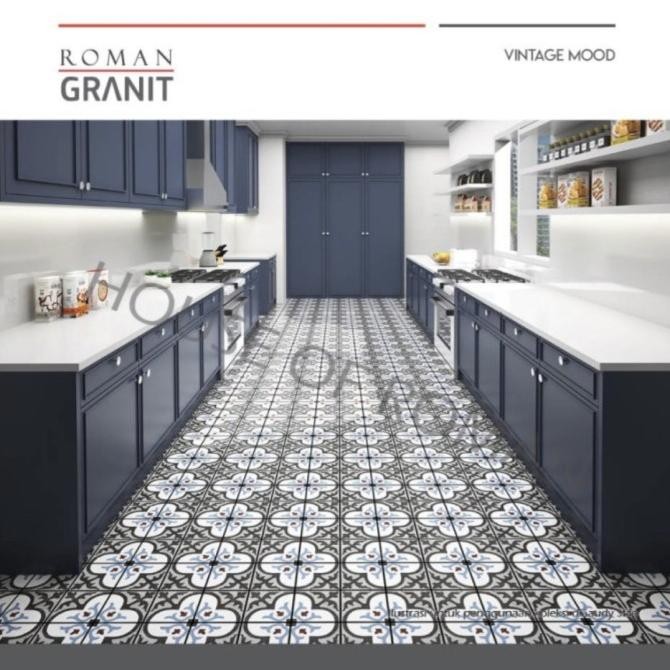 Roman Granit dGaudy Stillo/Keramik Lantai Motif Vintage/Lantai Batik GOL