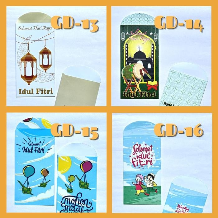 

Grosir Amplop Lebaran Motif Premium Kode (T) Angpao Lebaran Murah Ukuran L 9Cm X 17Cm Amplop Lebaran