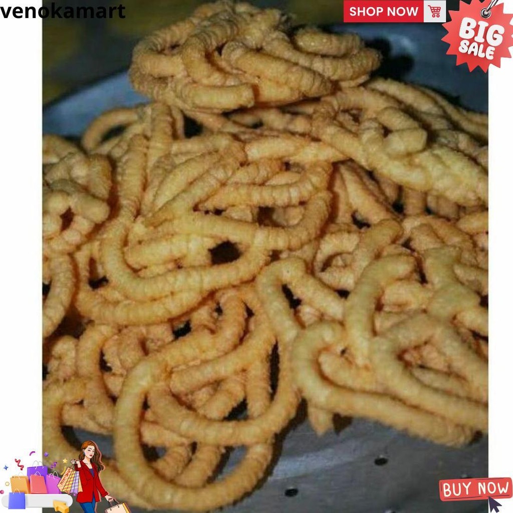 

Kue Unthuk Yuyu/Cacing.Makanan Ringan/Snack/Cemilan 1 Kg D Promo Puncak