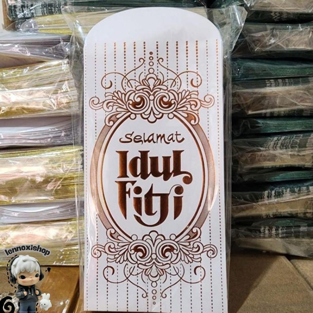 

Bellino - 100 Pcs Amplop Lebaran Idul Fitri Size M / Ampau Lebaran Ukuran Sedang Angpau Lebaran Isi 100 Dan 50 Lembar Murah