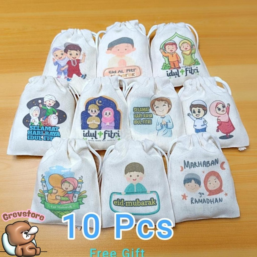 

Amplop Lebaran 2025 Tas Serut Dompet Unik Lucu Idul Fitri [10 Pcs] Murah