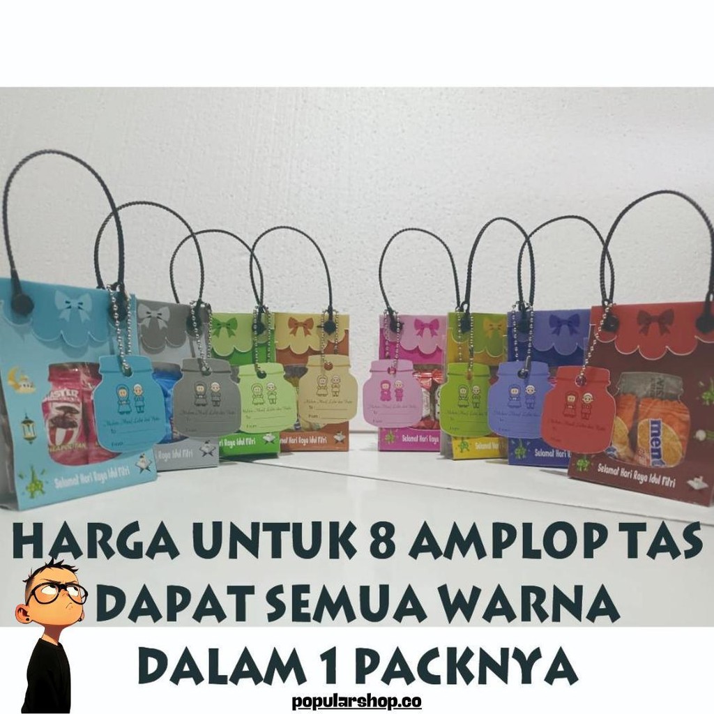 

(8Pcs) Amplop Lebaran Motif Tas, Amplop Lebaran Tas, Amplop Tas, Amplop Unik,Amplop Lucu,Amplop Lebaran Cod