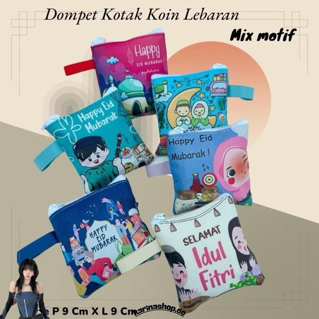 

( Dpt 12 Pcs ) Amplop Lebaran Angpao Lebaran Dompet Kotak Koin Lebaran Kilat