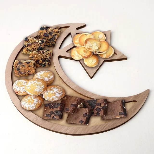 

New! Nampan Saji Muslim Islam Hari Raya Tempat Kue Lebaran Idul fitri Tray - Varian #1 Lebaran