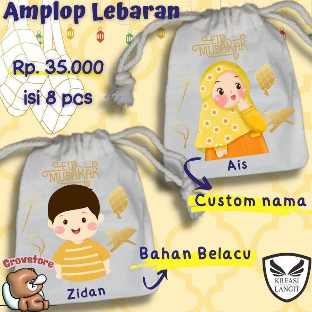 

Pouch Serut Angpao Edisi Lebaran | Amplop Lebaran | Angpau Lebaran | Bisa Input Nama Dan Tulisan Diskon