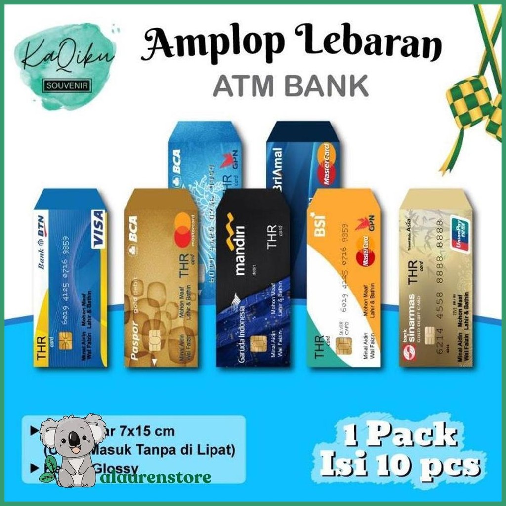 

Amplop Lebaran Atm Unik Idul Fitri & Idul Adha 1446 Hijriah Diskon