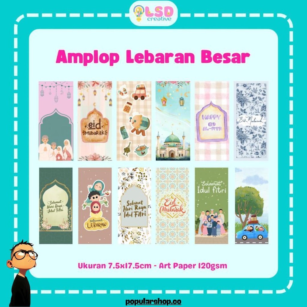 

Amplop Lebaran Besar - Desain Baru Ukuran Lebih Besar Kilat